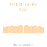 Naked Glow nude French tip nails