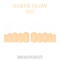 Naked Glow nude French tip nails
