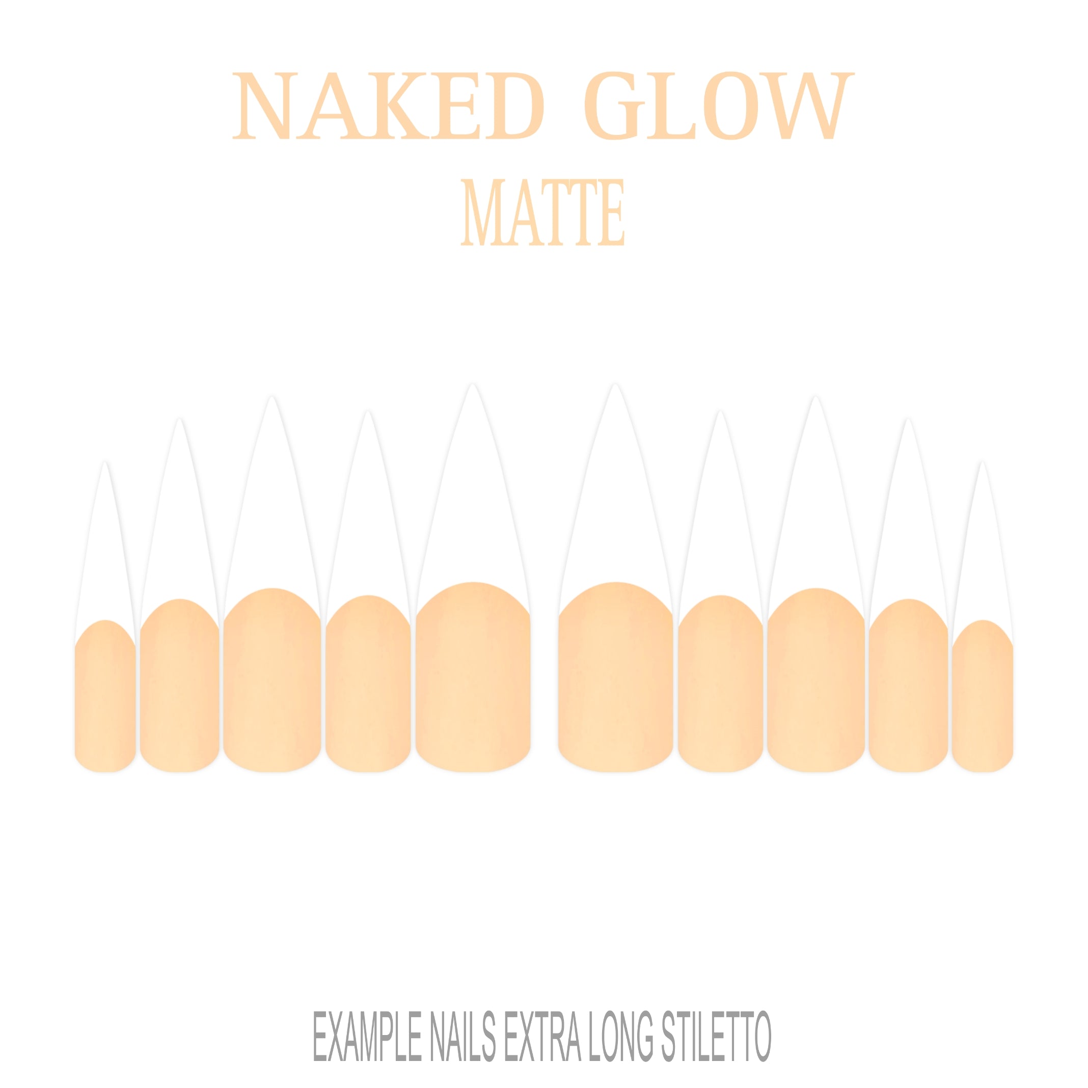 Naked Glow nude French tip nails