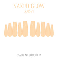 Naked Glow nude press-on nails