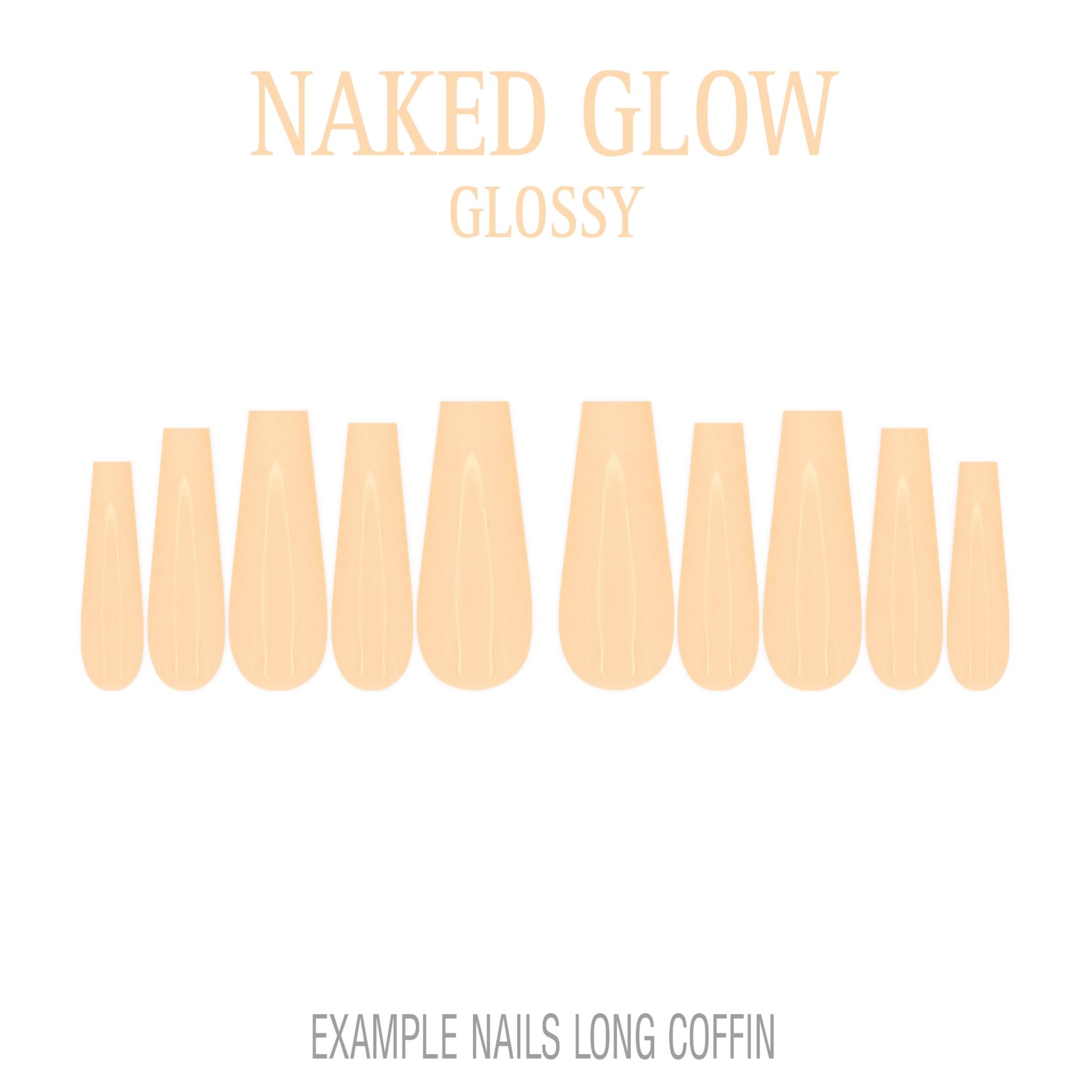 Naked Glow nude press-on nails
