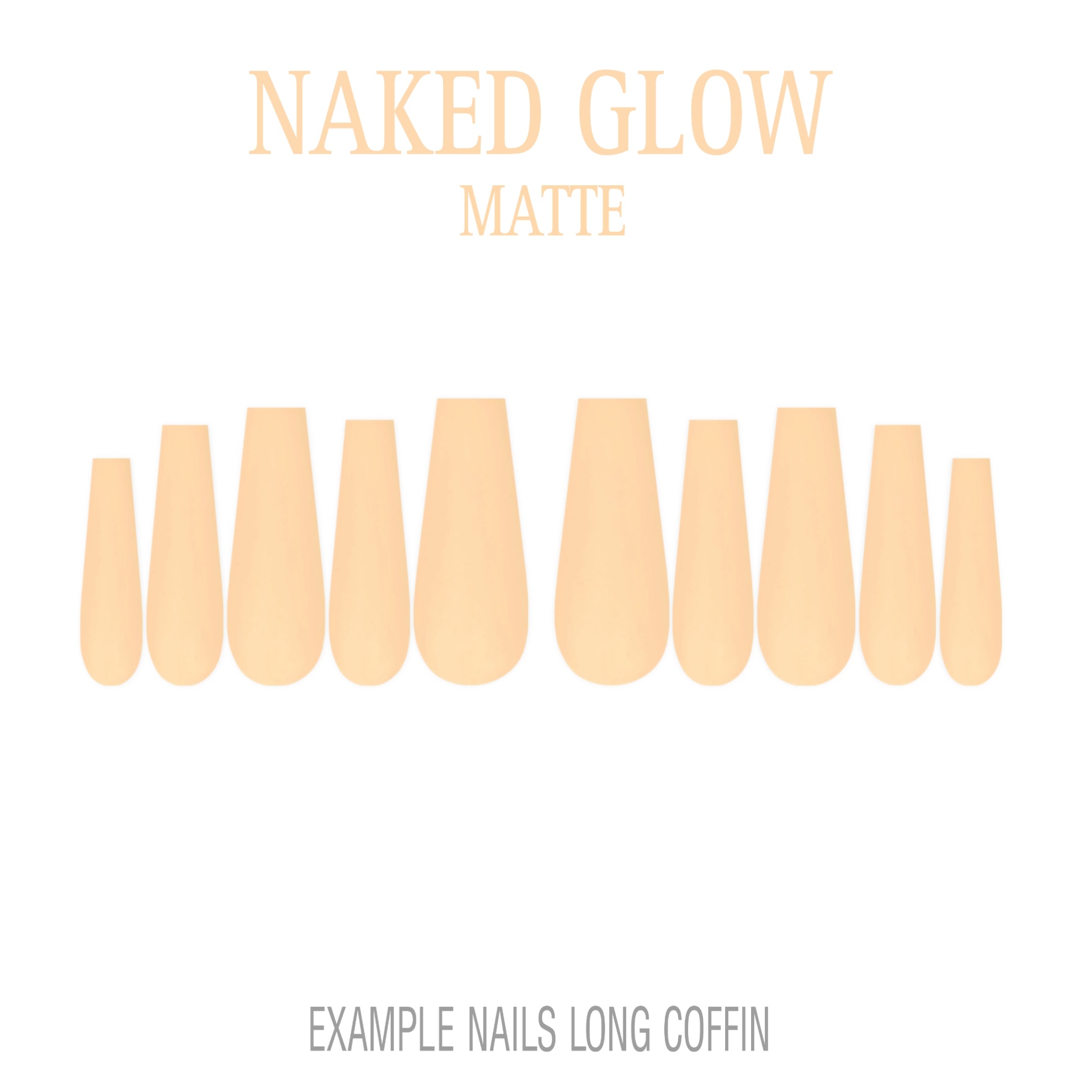 Naked Glow nude press-on nails