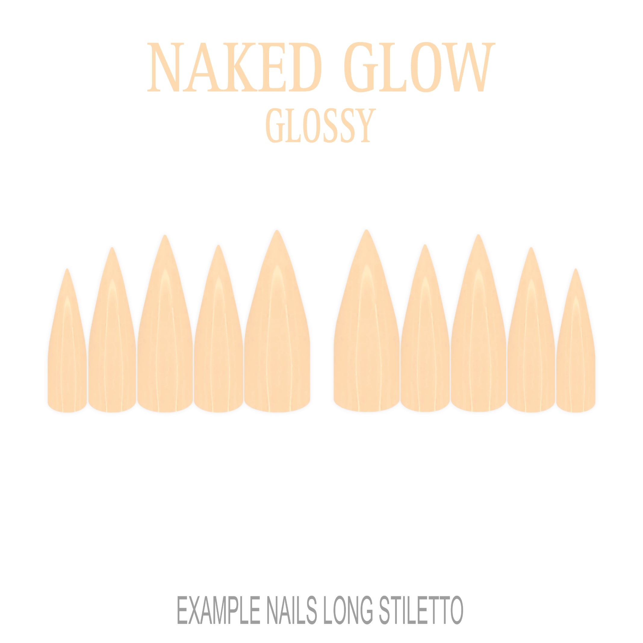 Naked Glow nude press-on nails