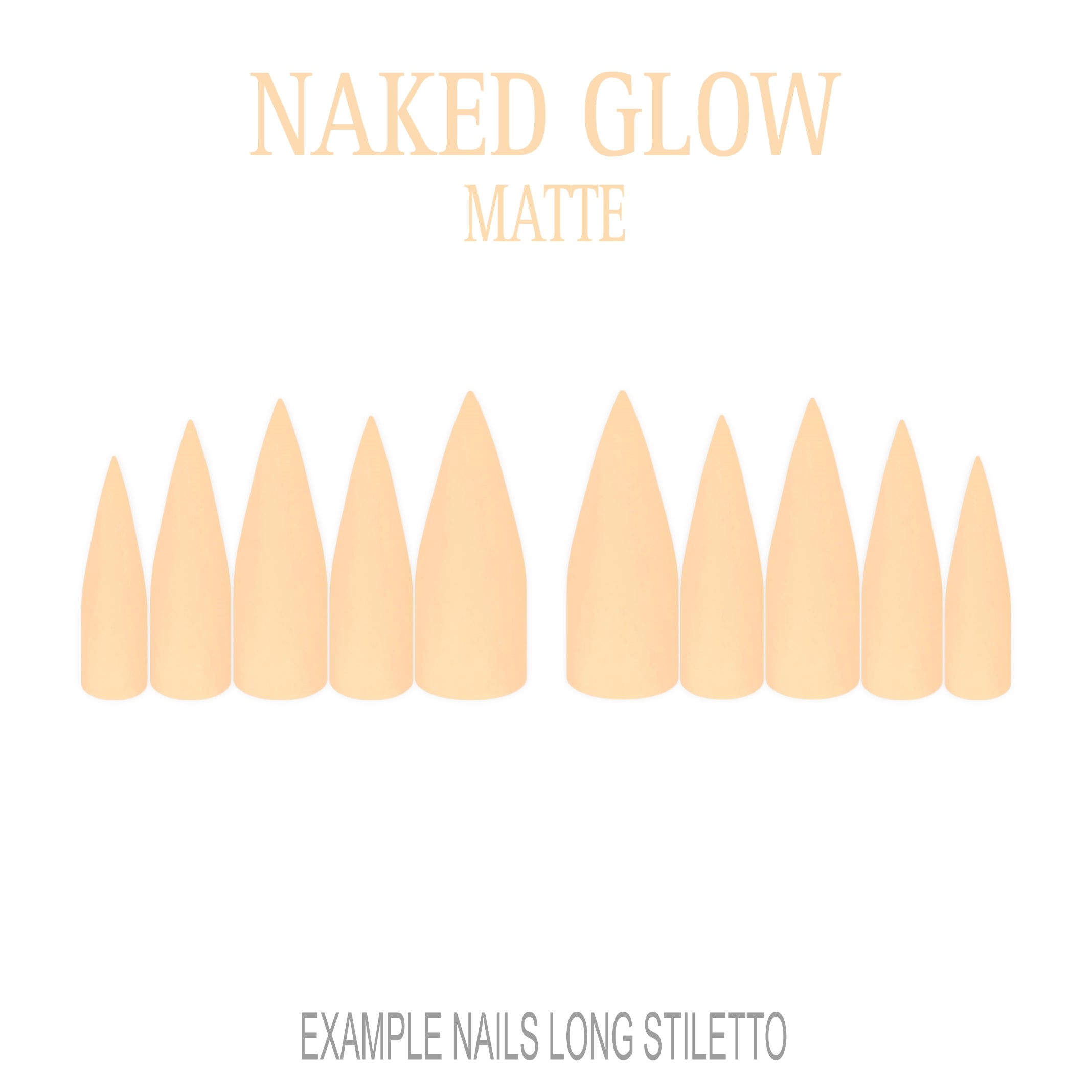 Naked Glow nude press-on nails