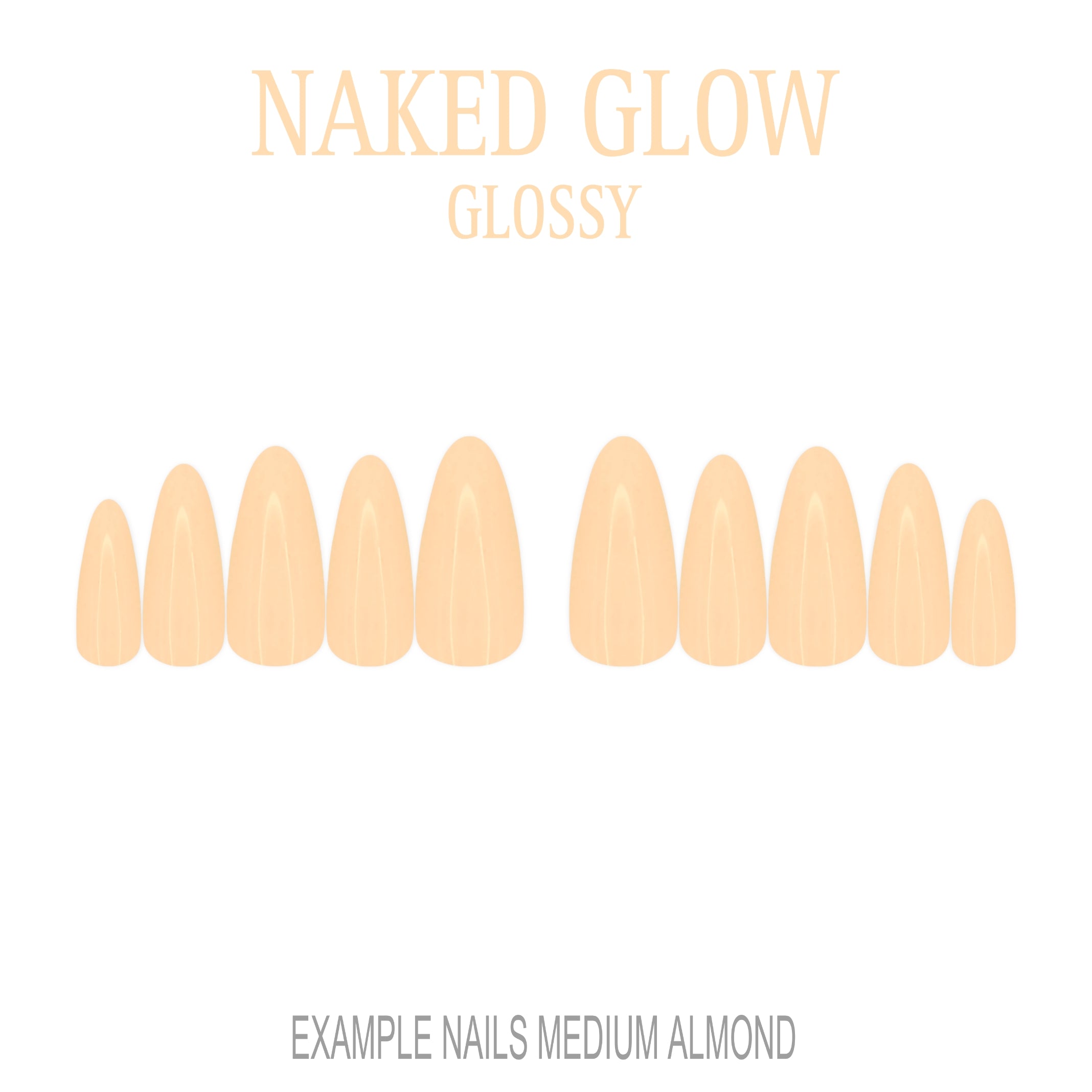 Naked Glow nude press-on nails