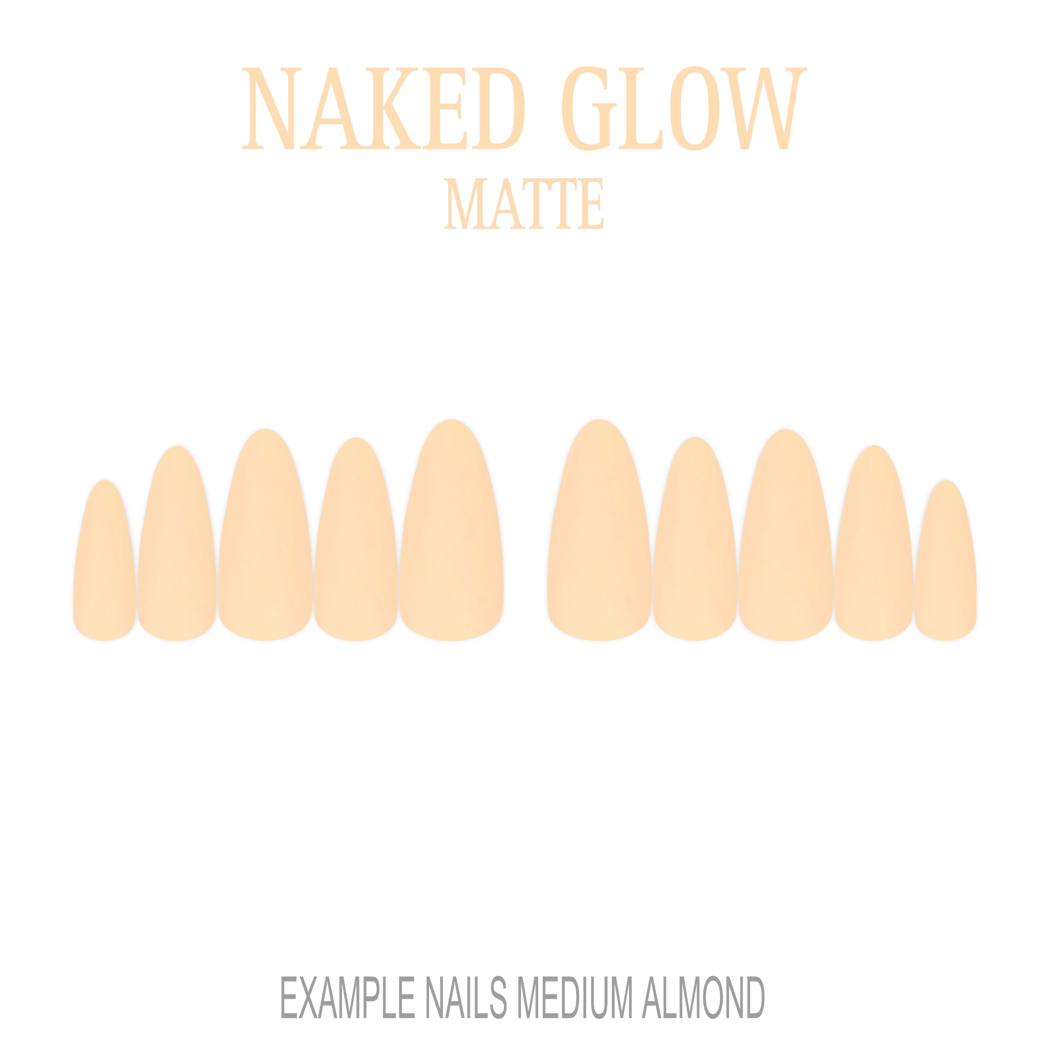 Naked Glow nude press-on nails