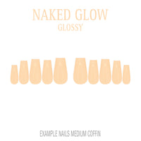 Naked Glow nude press-on nails