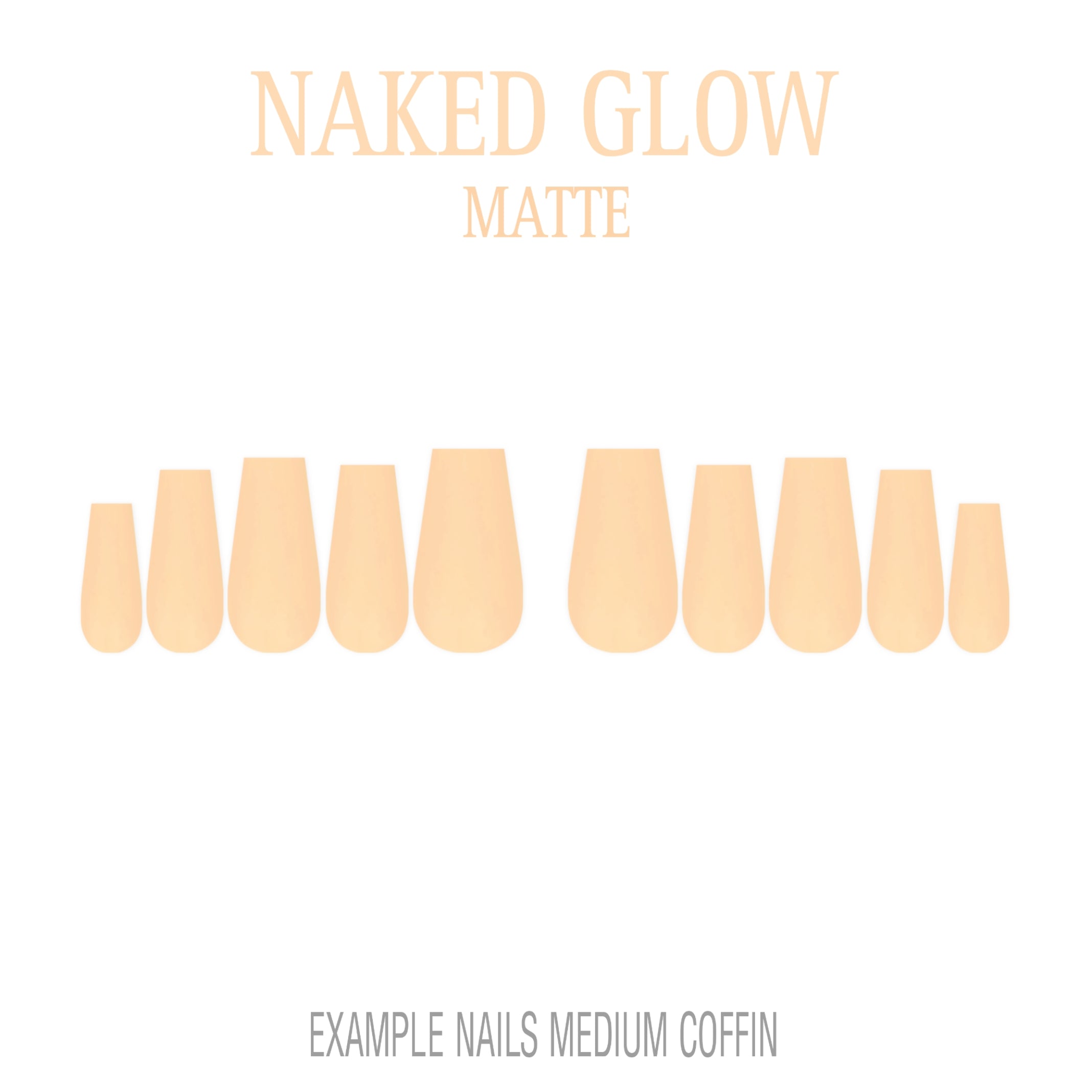 Naked Glow nude press-on nails