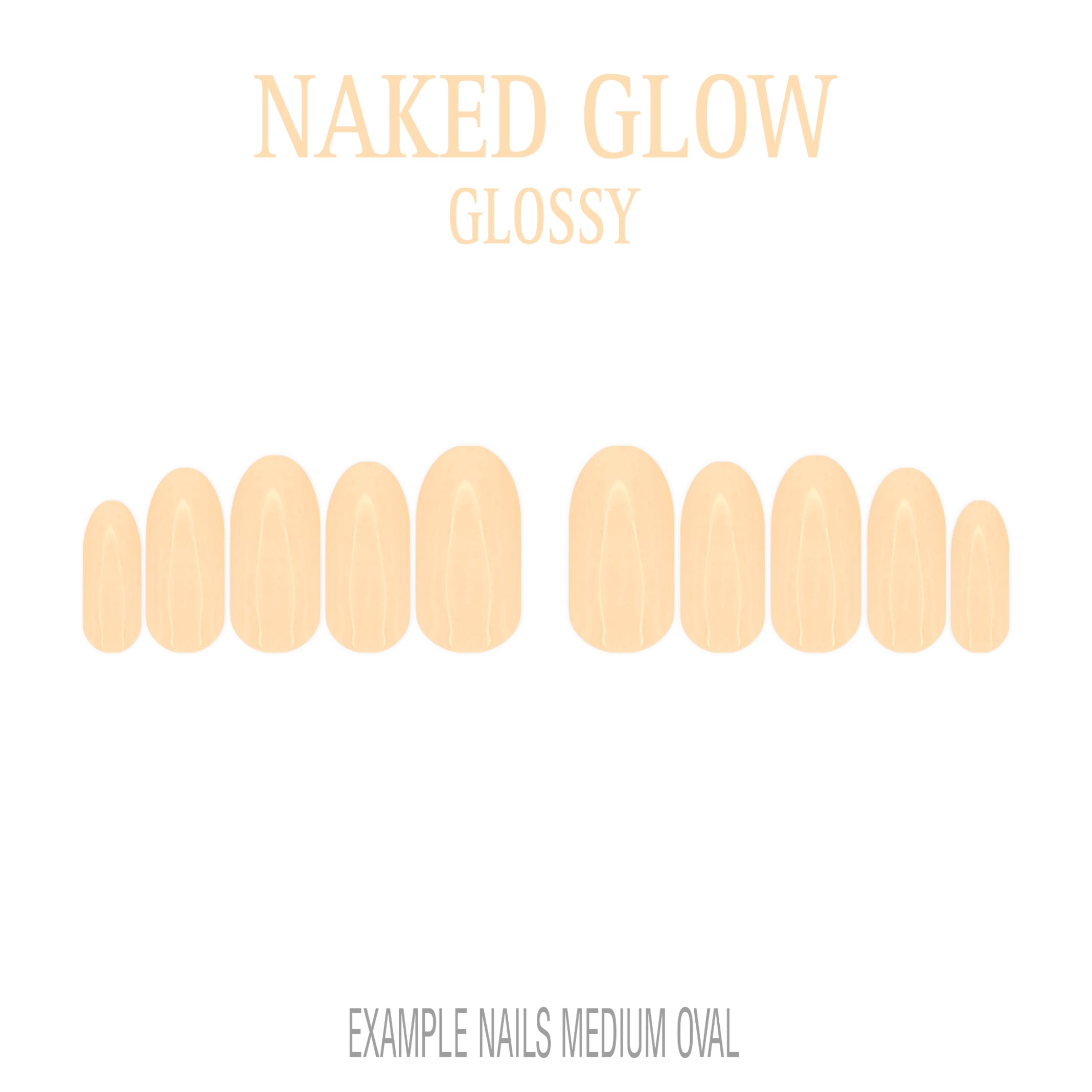Naked Glow nude press-on nails