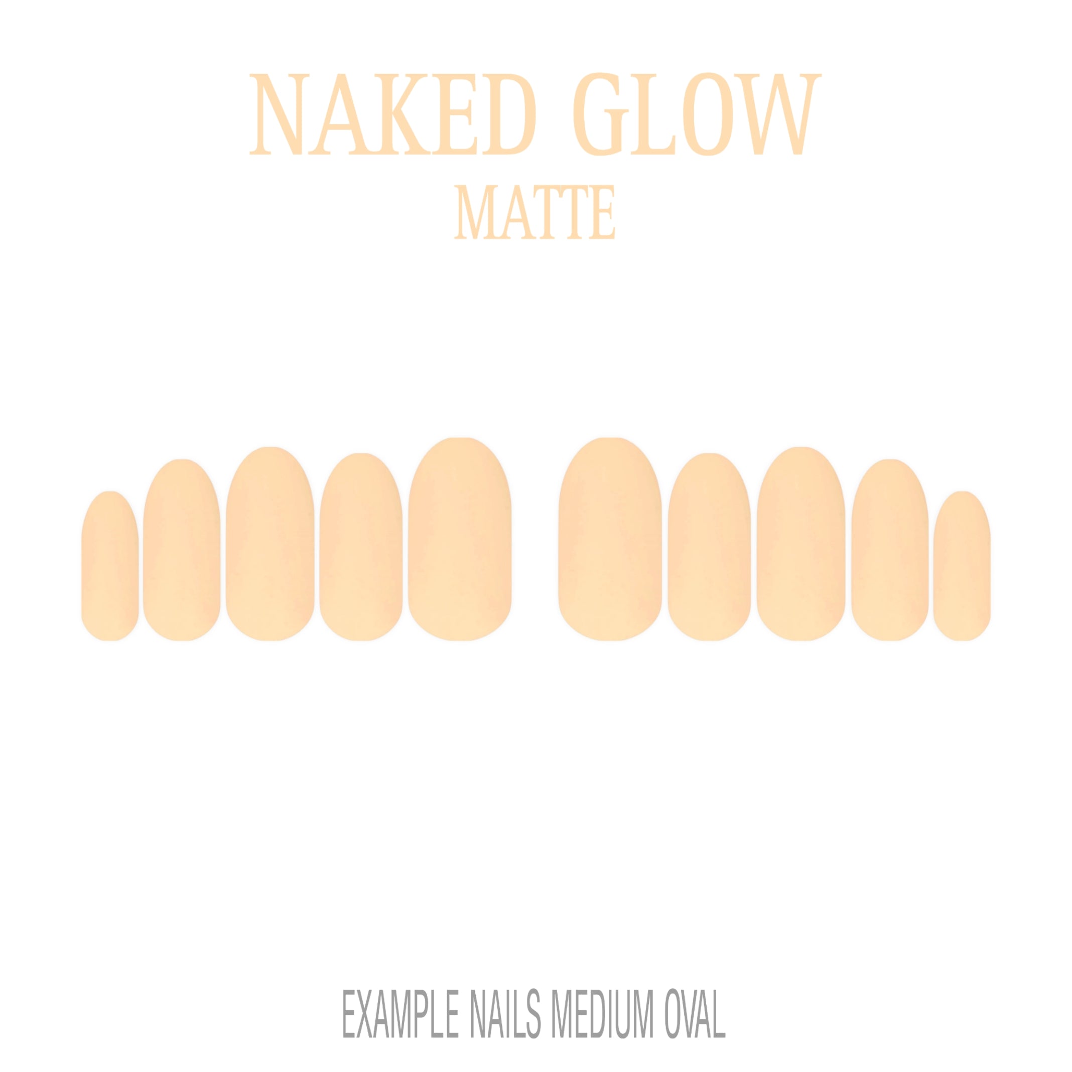 Naked Glow nude press-on nails