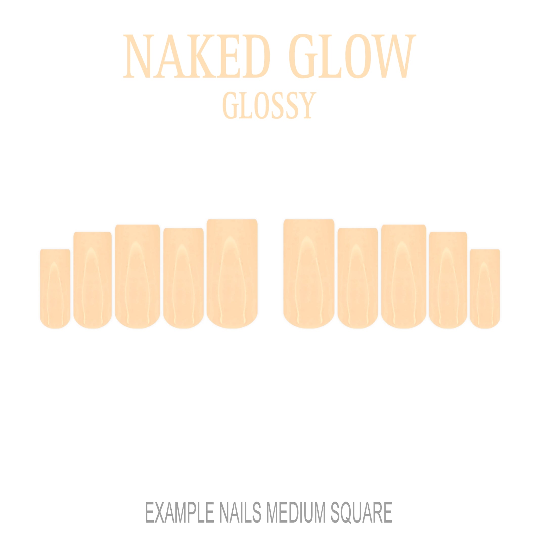 Naked Glow nude press-on nails