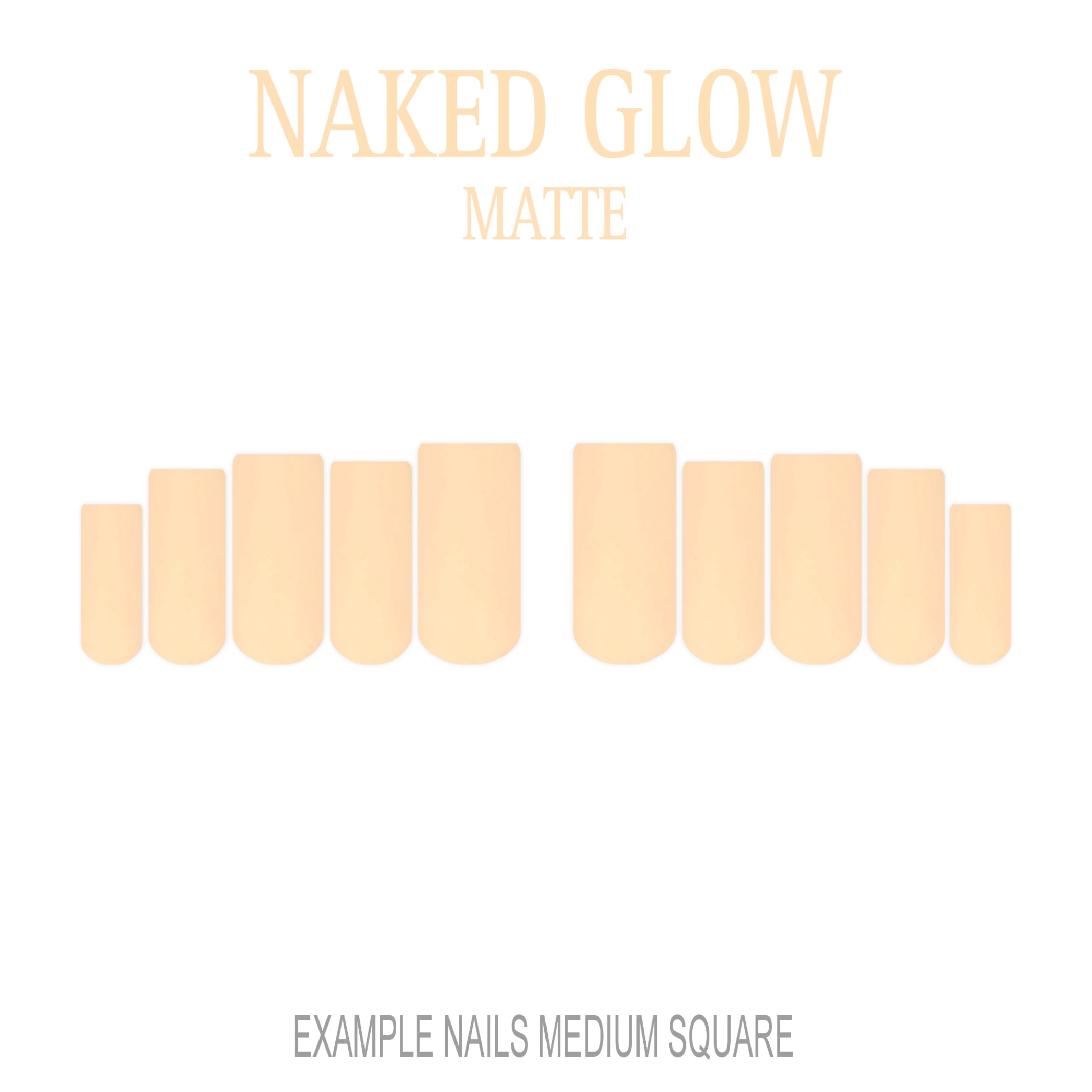 Naked Glow nude press-on nails