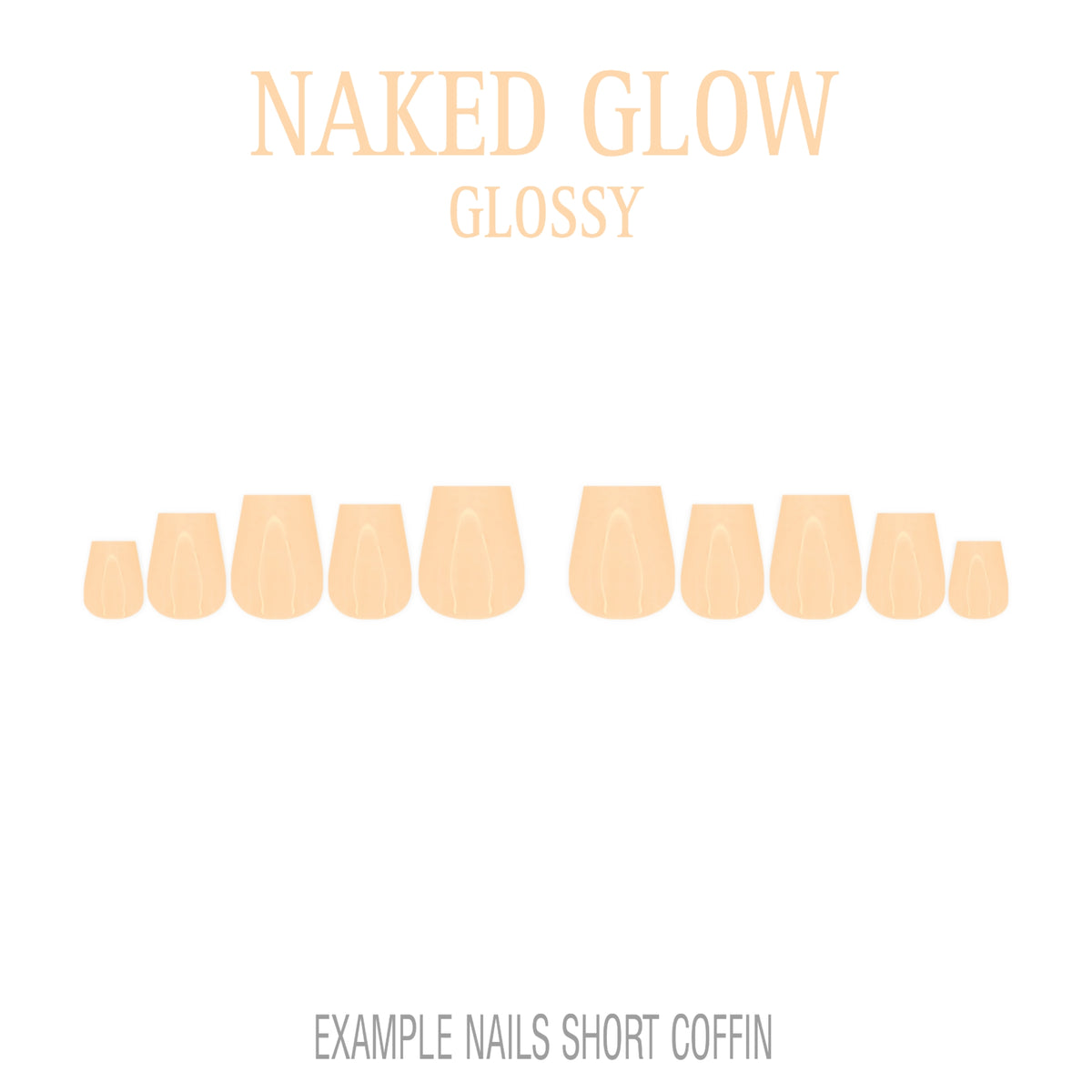 Naked Glow nude press-on nails