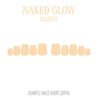 Naked Glow nude press-on nails
