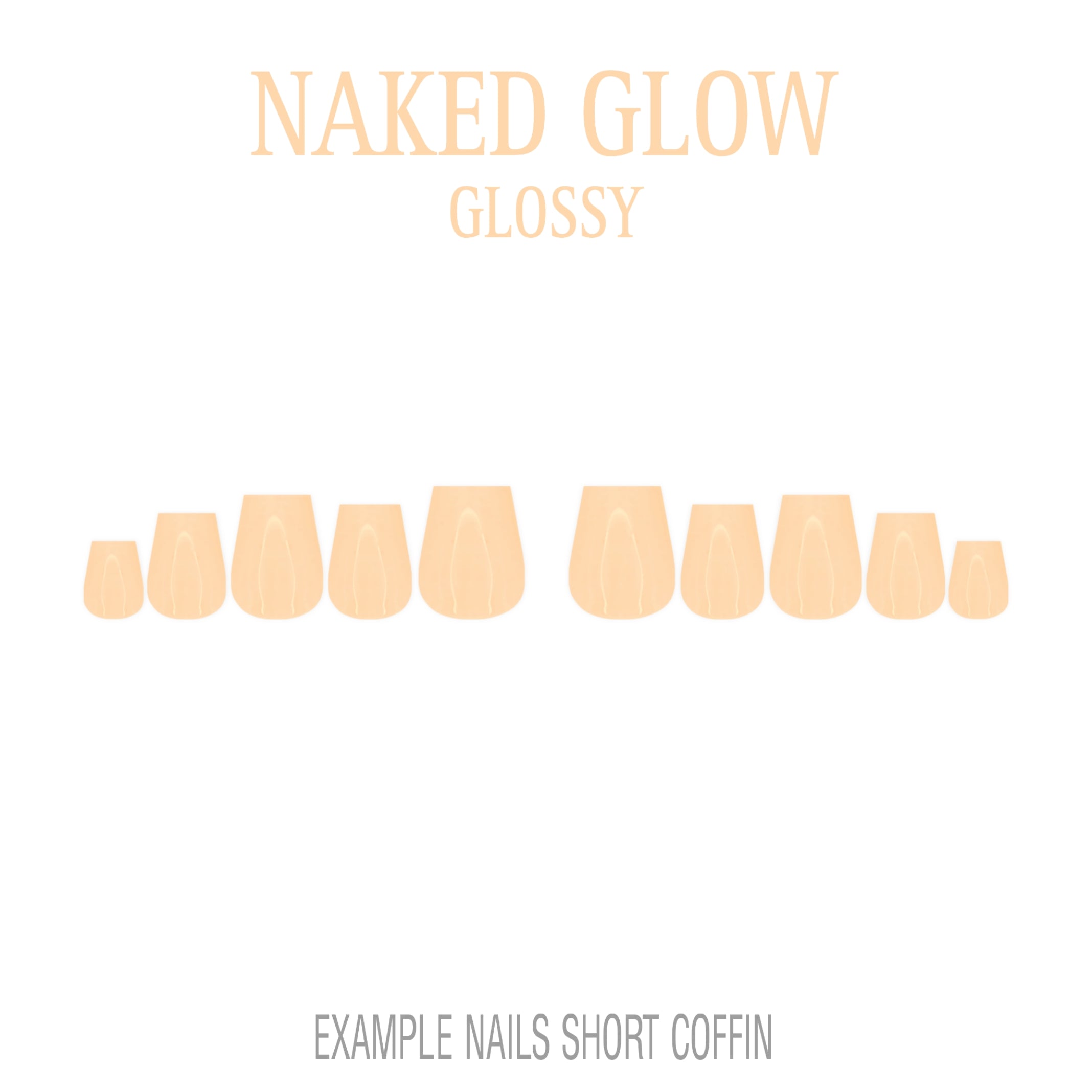 Naked Glow nude press-on nails