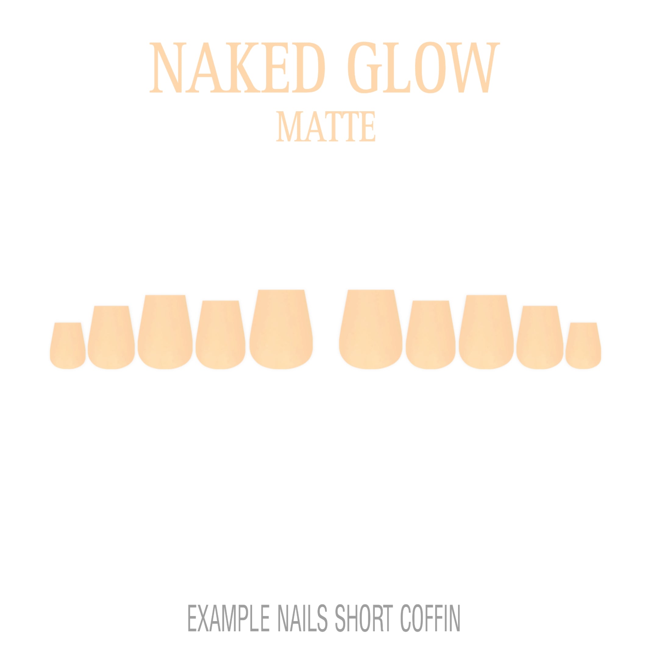 Naked Glow nude press-on nails