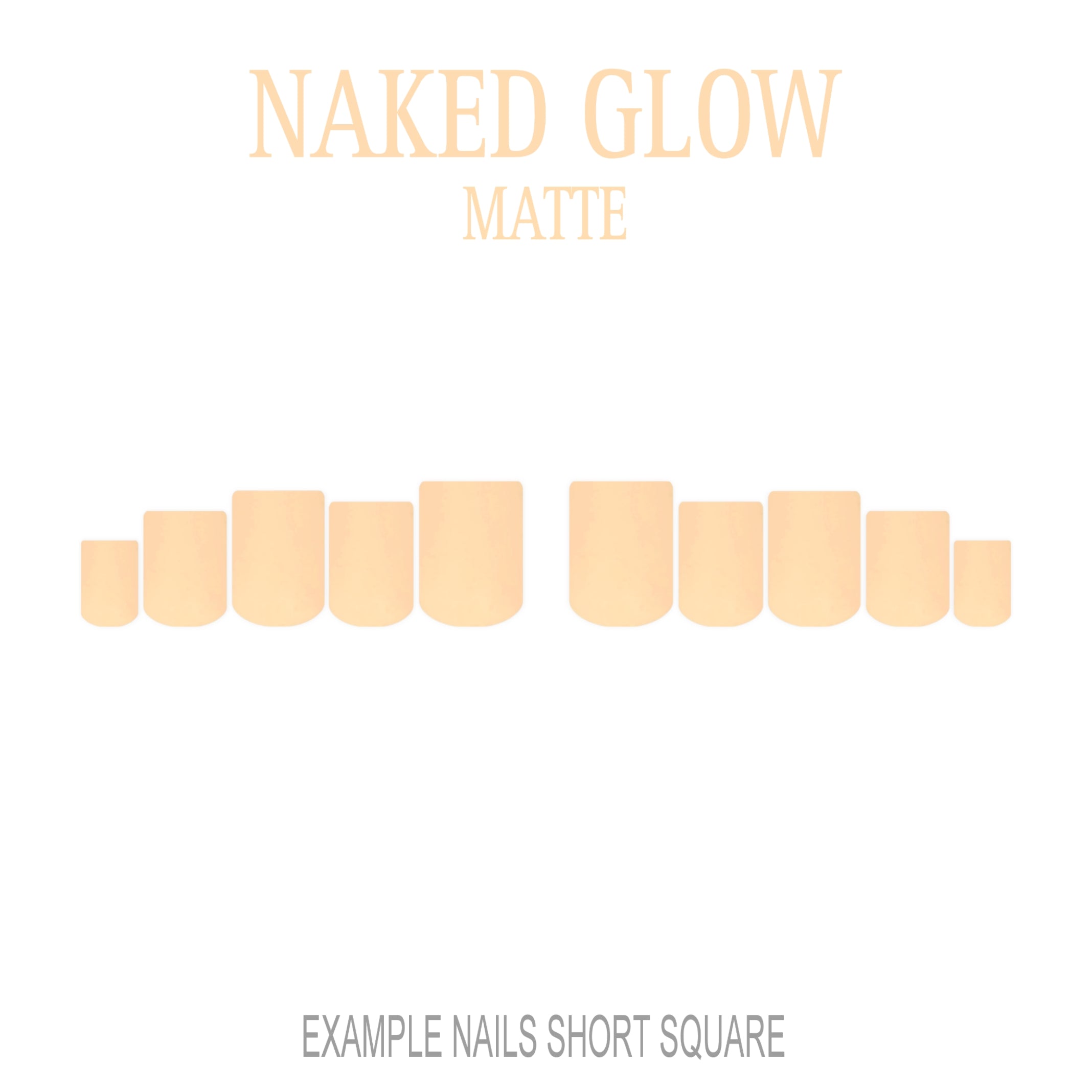 Naked Glow nude press-on nails