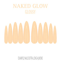 Naked Glow nude press-on nails