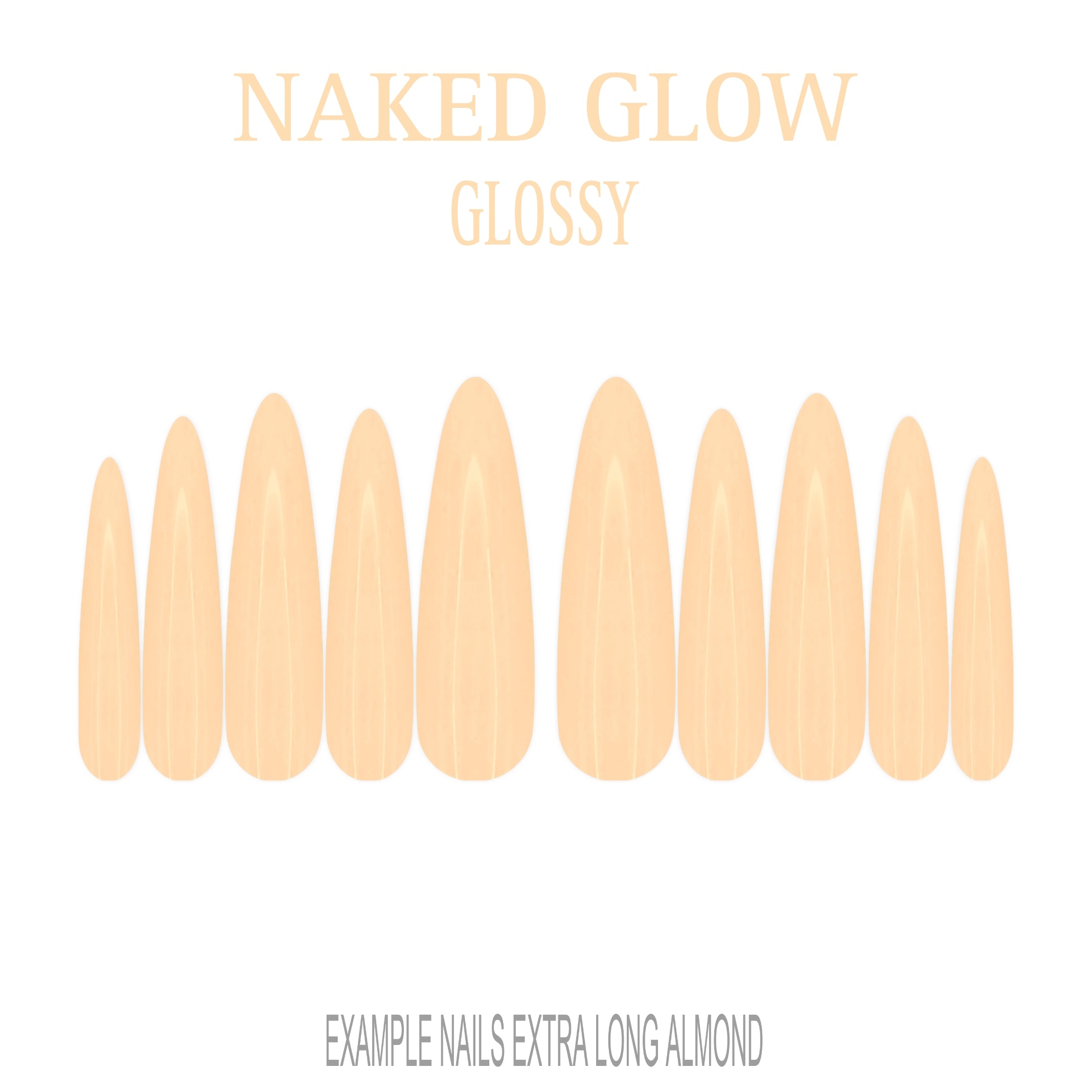 Naked Glow nude press-on nails