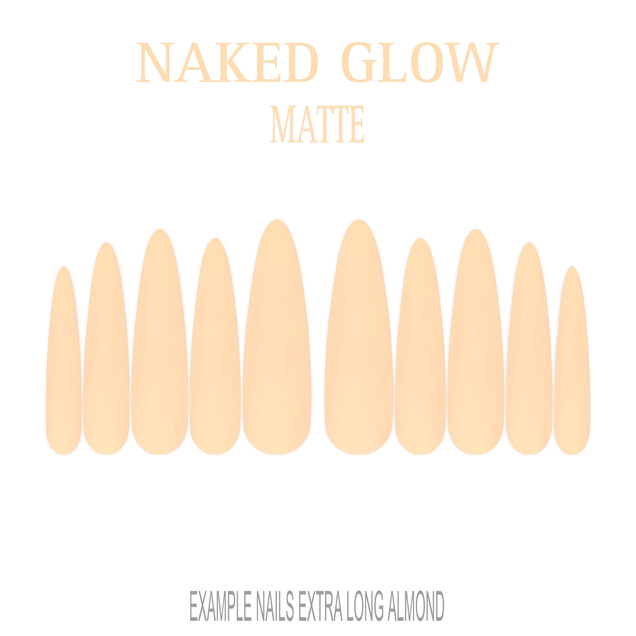 Naked Glow nude press-on nails