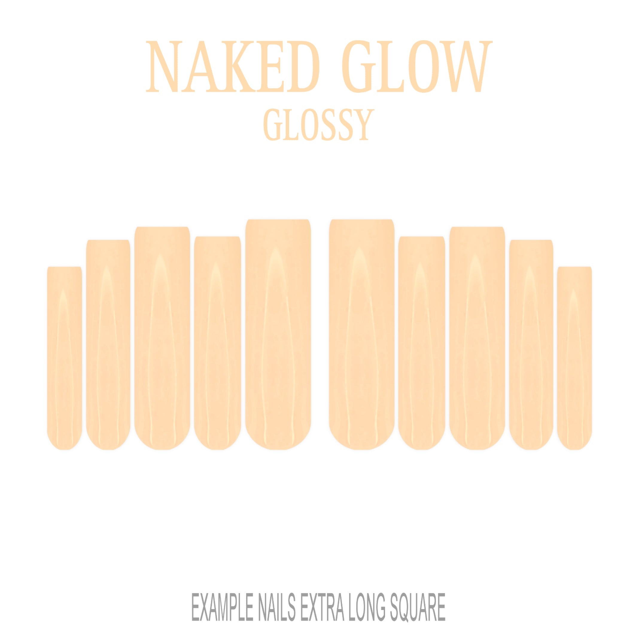 Naked Glow nude press-on nails