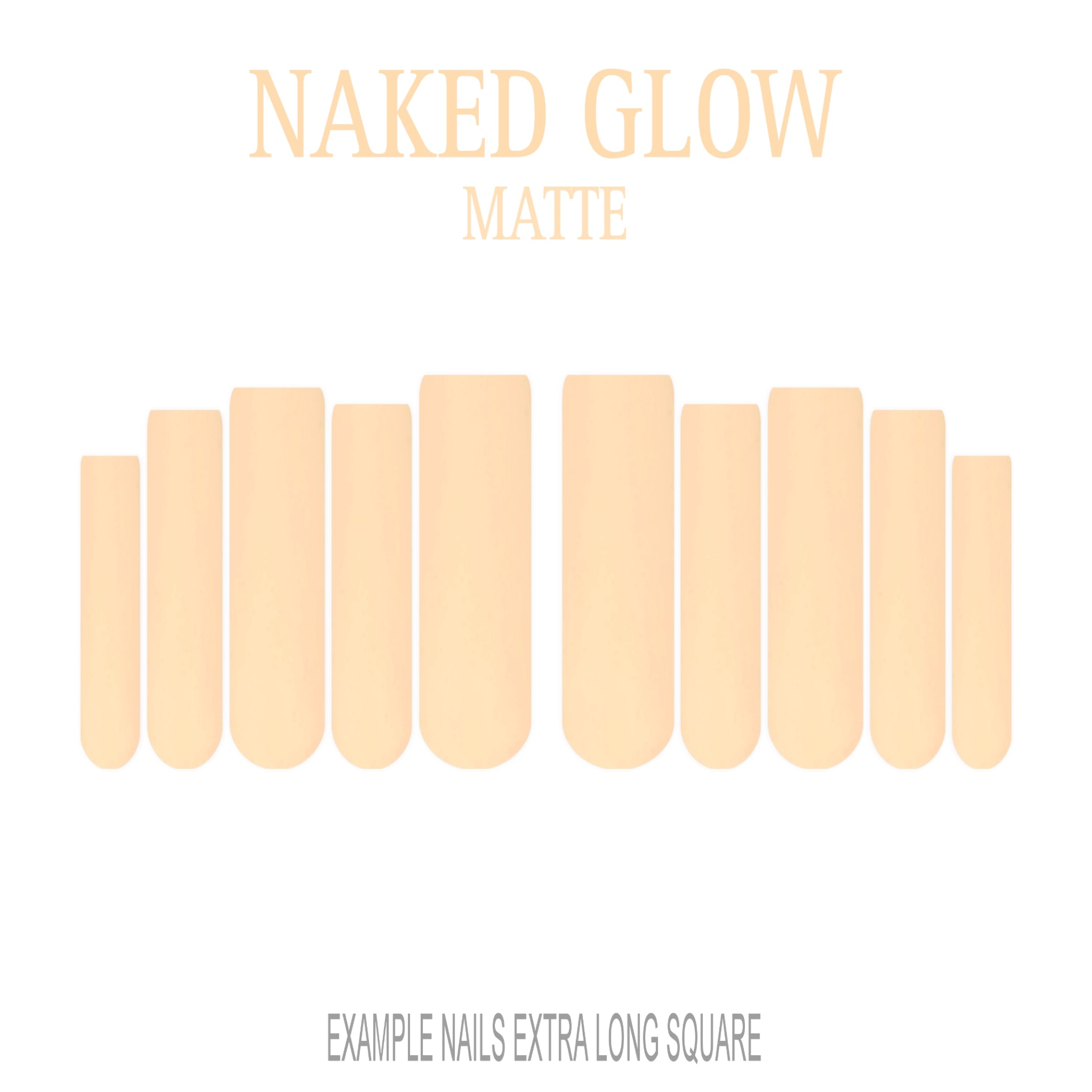 Naked Glow nude press-on nails