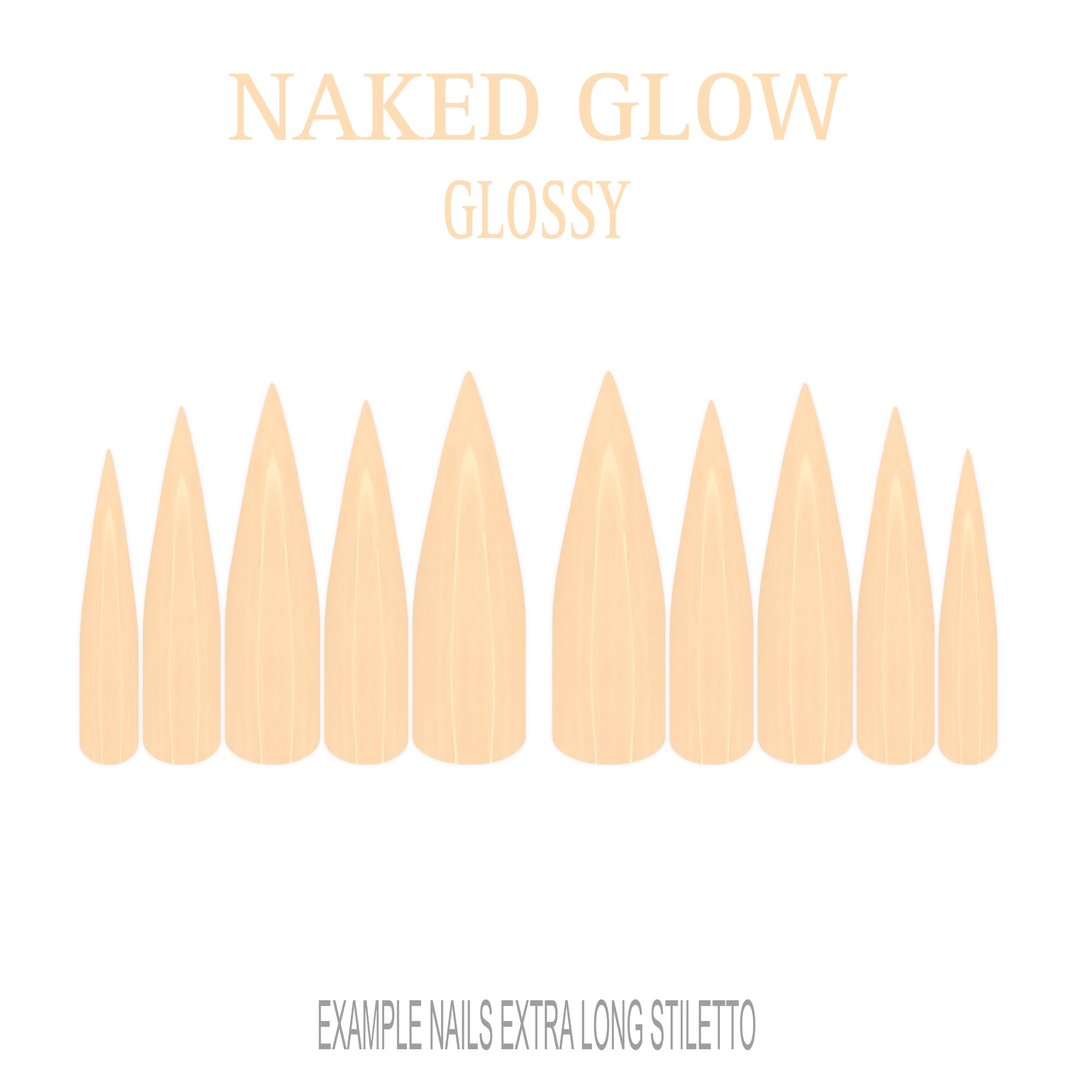 Naked Glow nude press-on nails