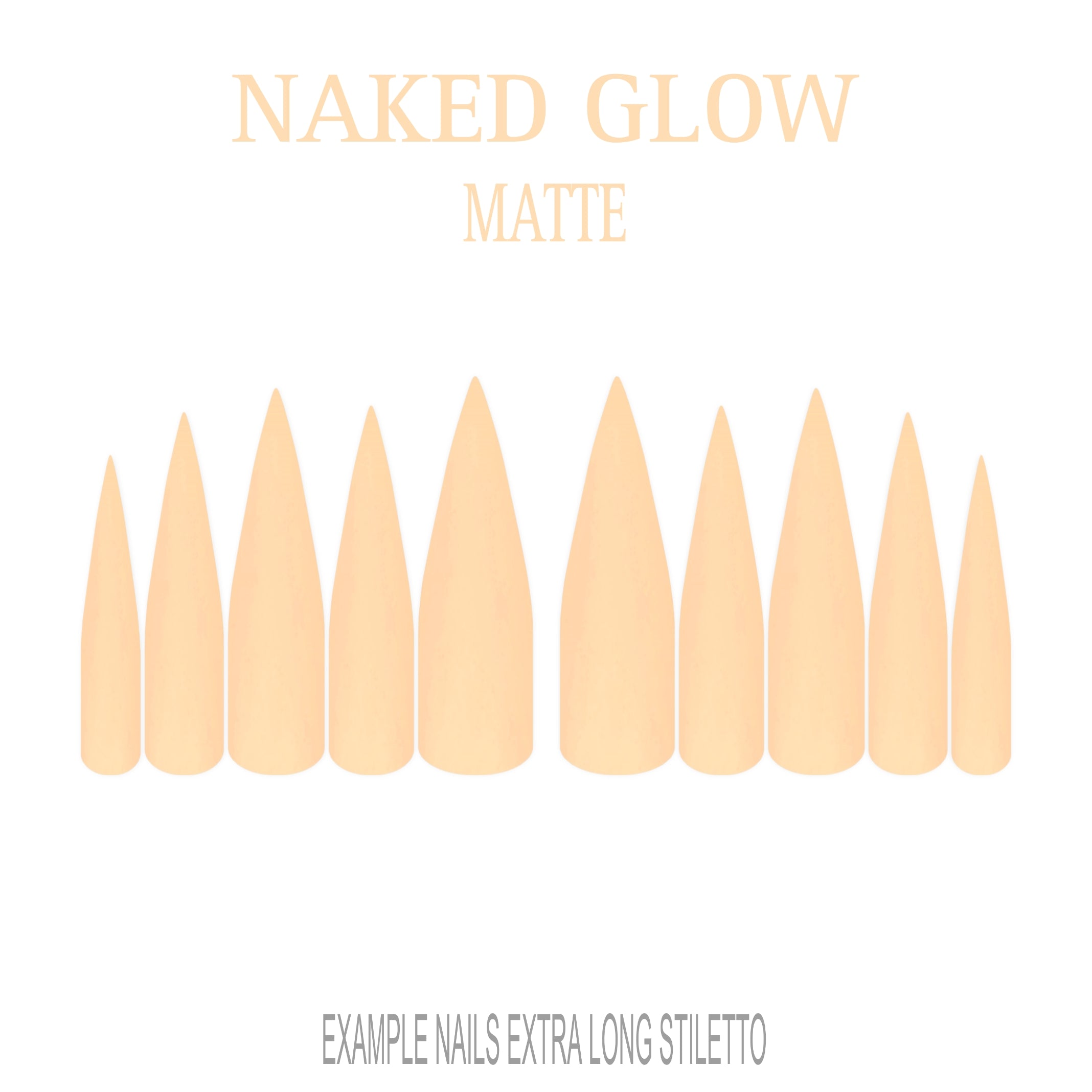 Naked Glow nude press-on nails