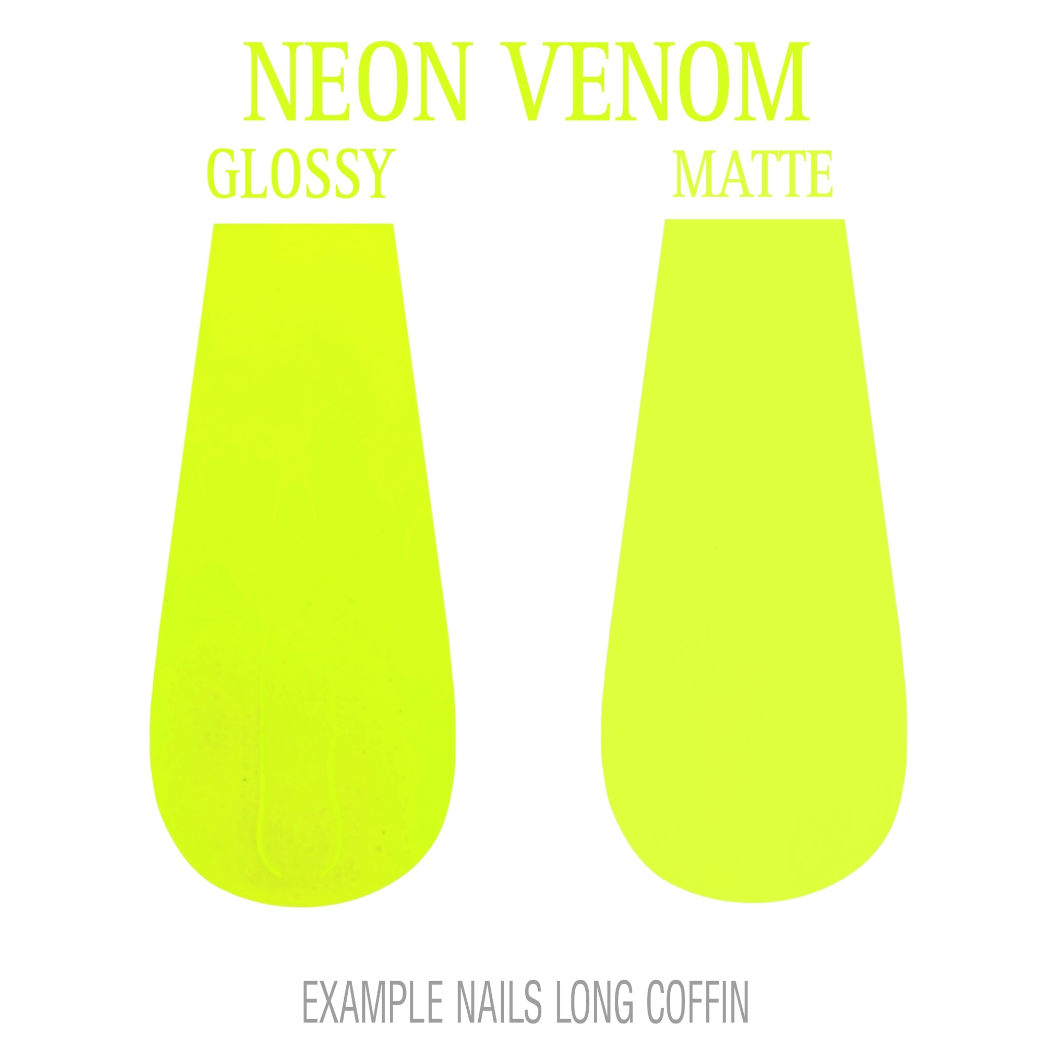 Neon Venom neon green press-on nails