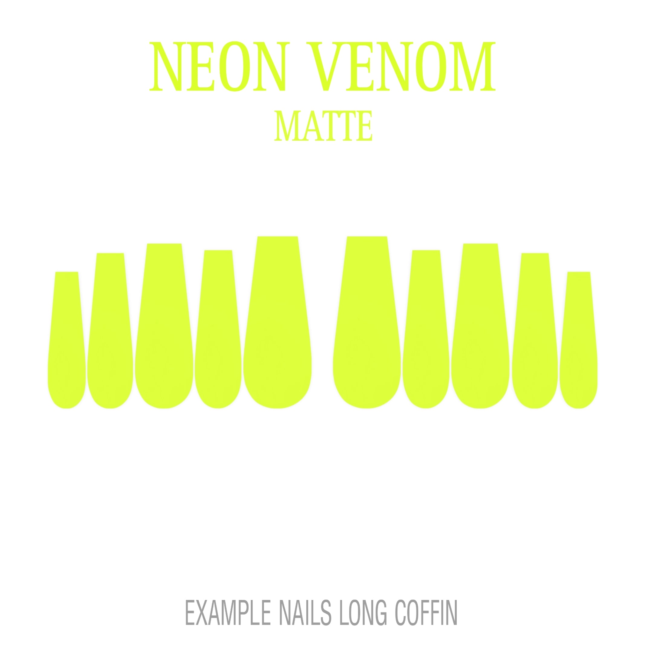 Neon Venom neon green press-on nails