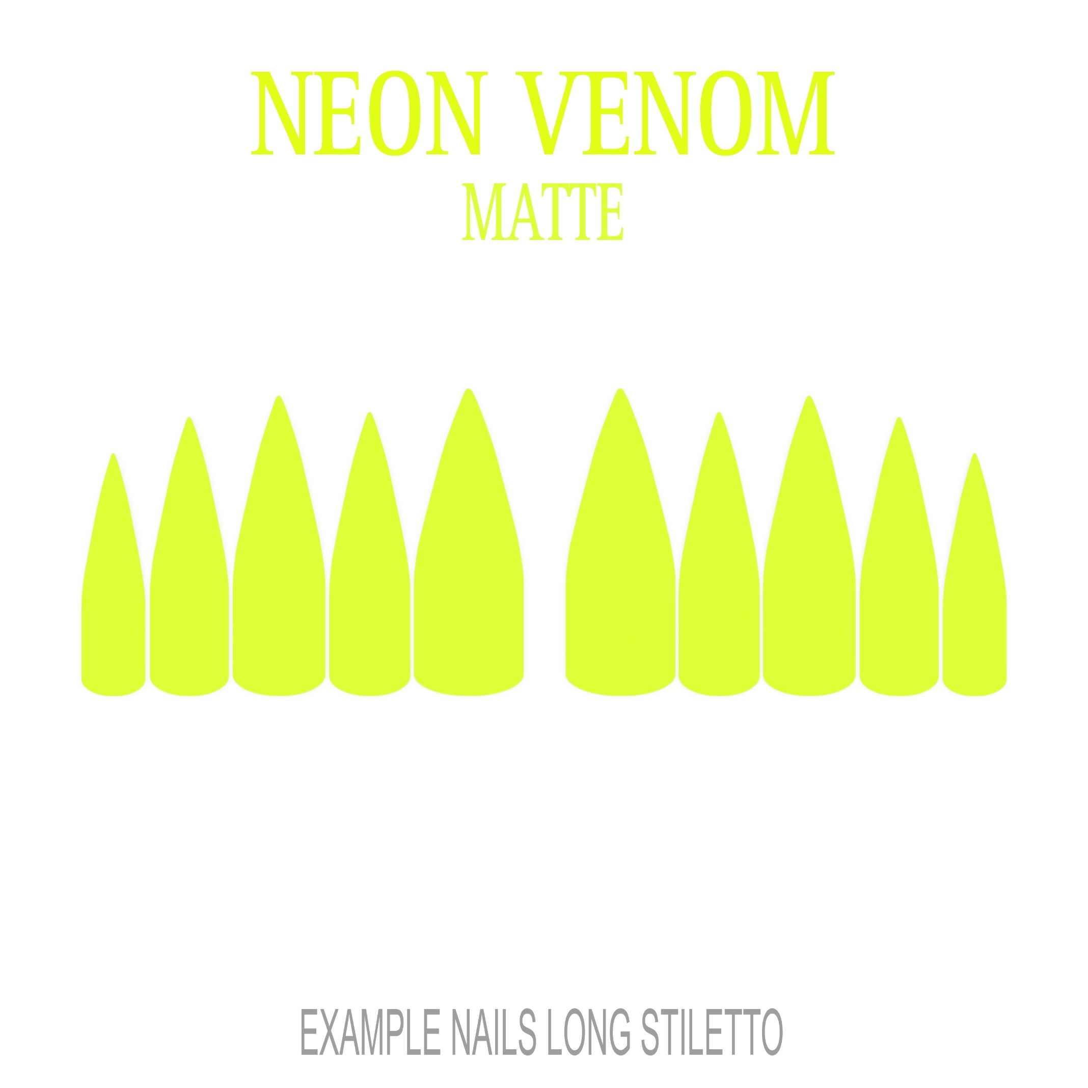 Neon Venom neon green press-on nails