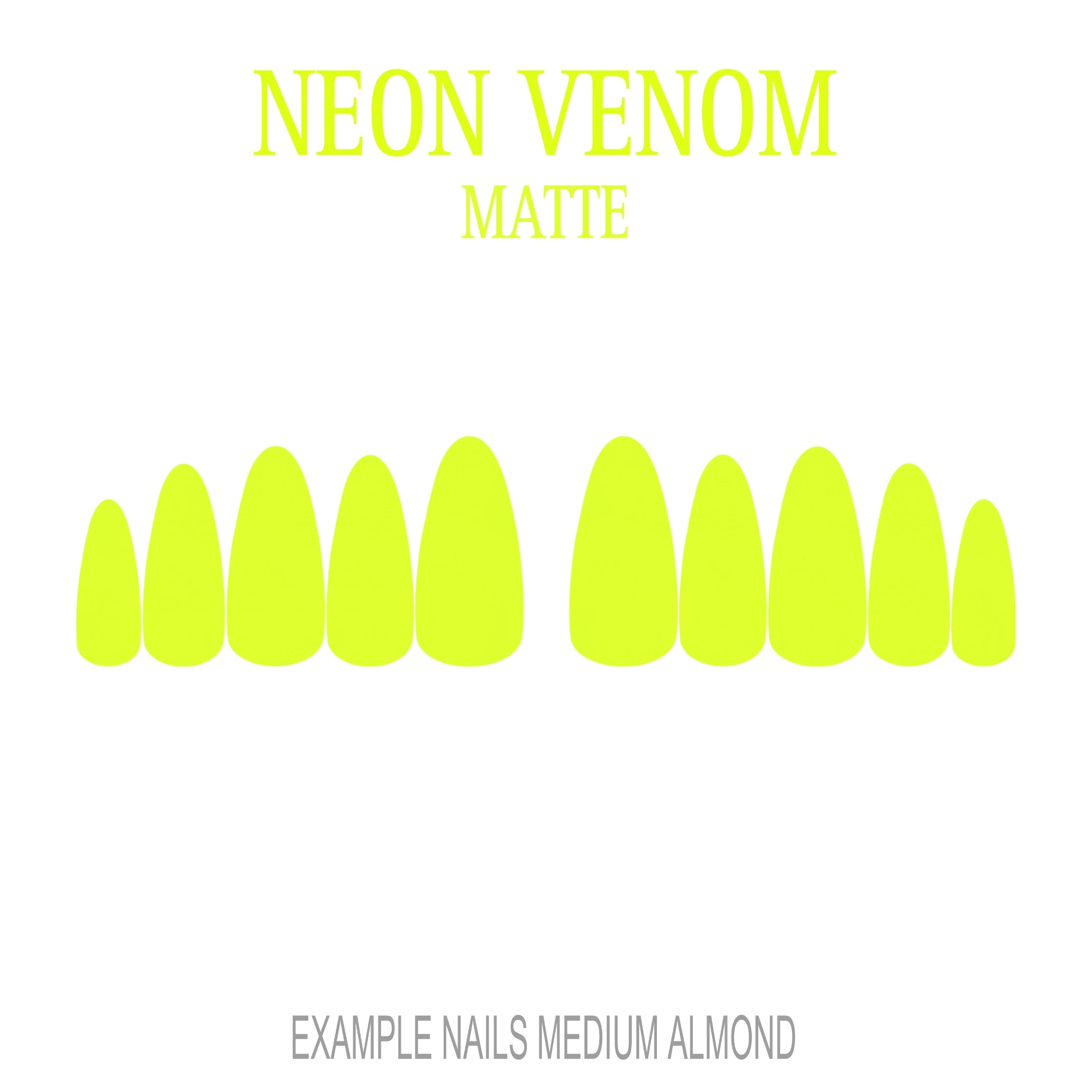 Neon Venom neon green press-on nails