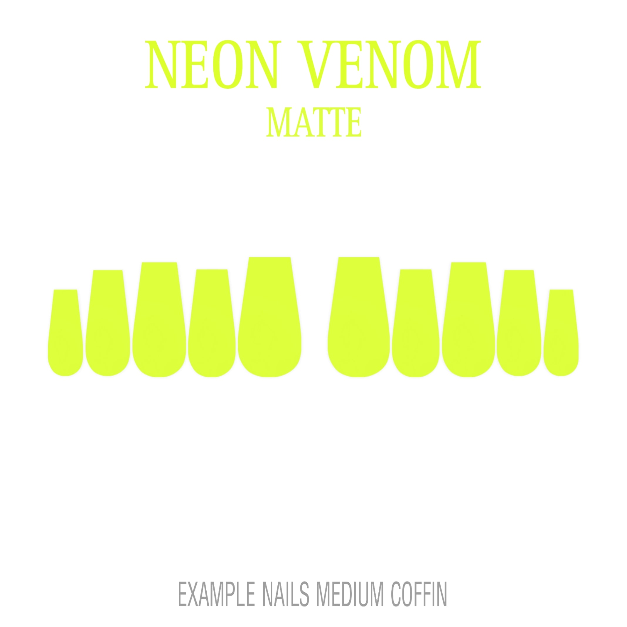 Neon Venom neon green press-on nails