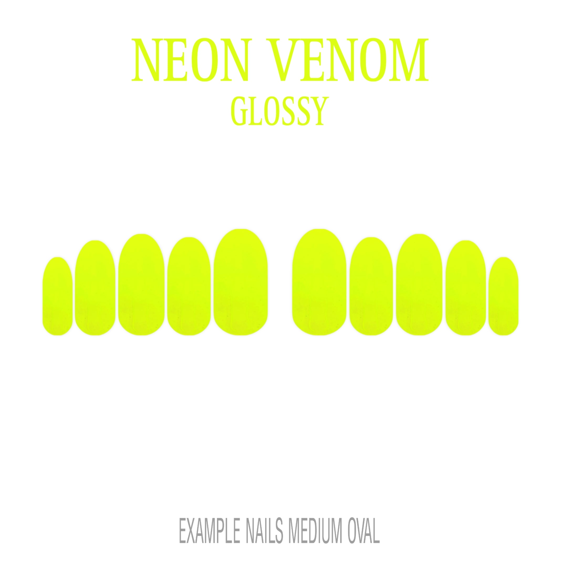 Neon Venom neon green press-on nails
