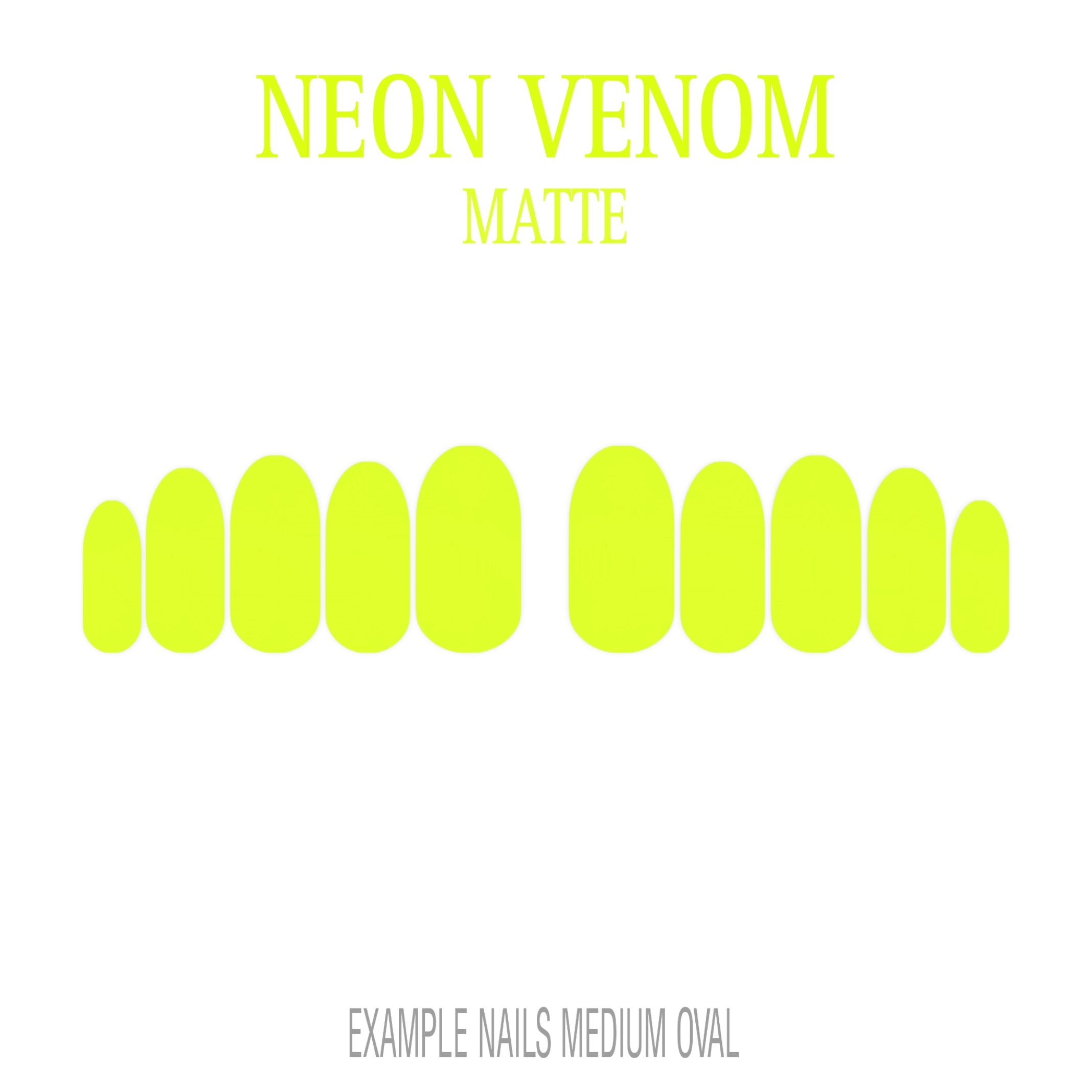 Neon Venom neon green press-on nails