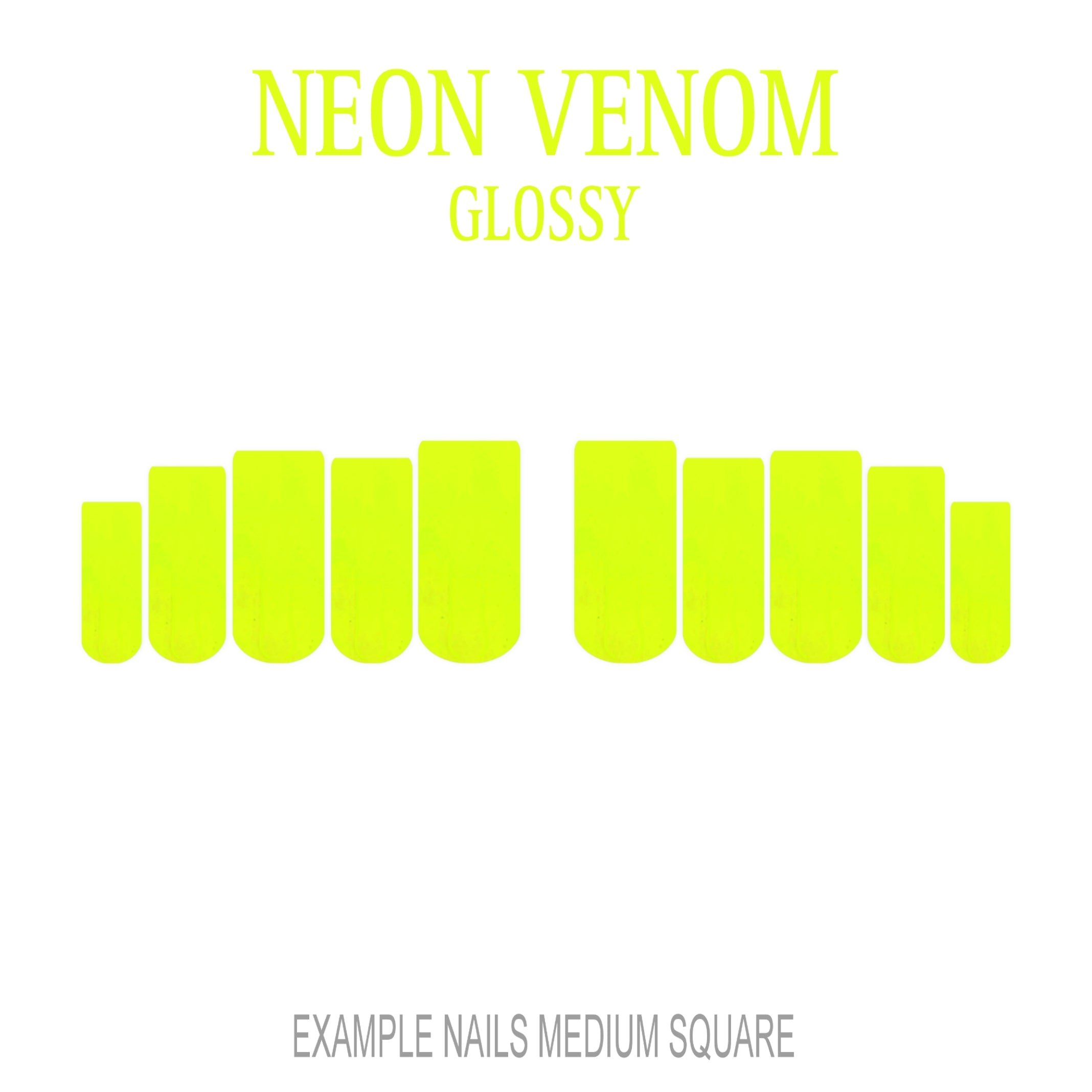 Neon Venom neon green press-on nails