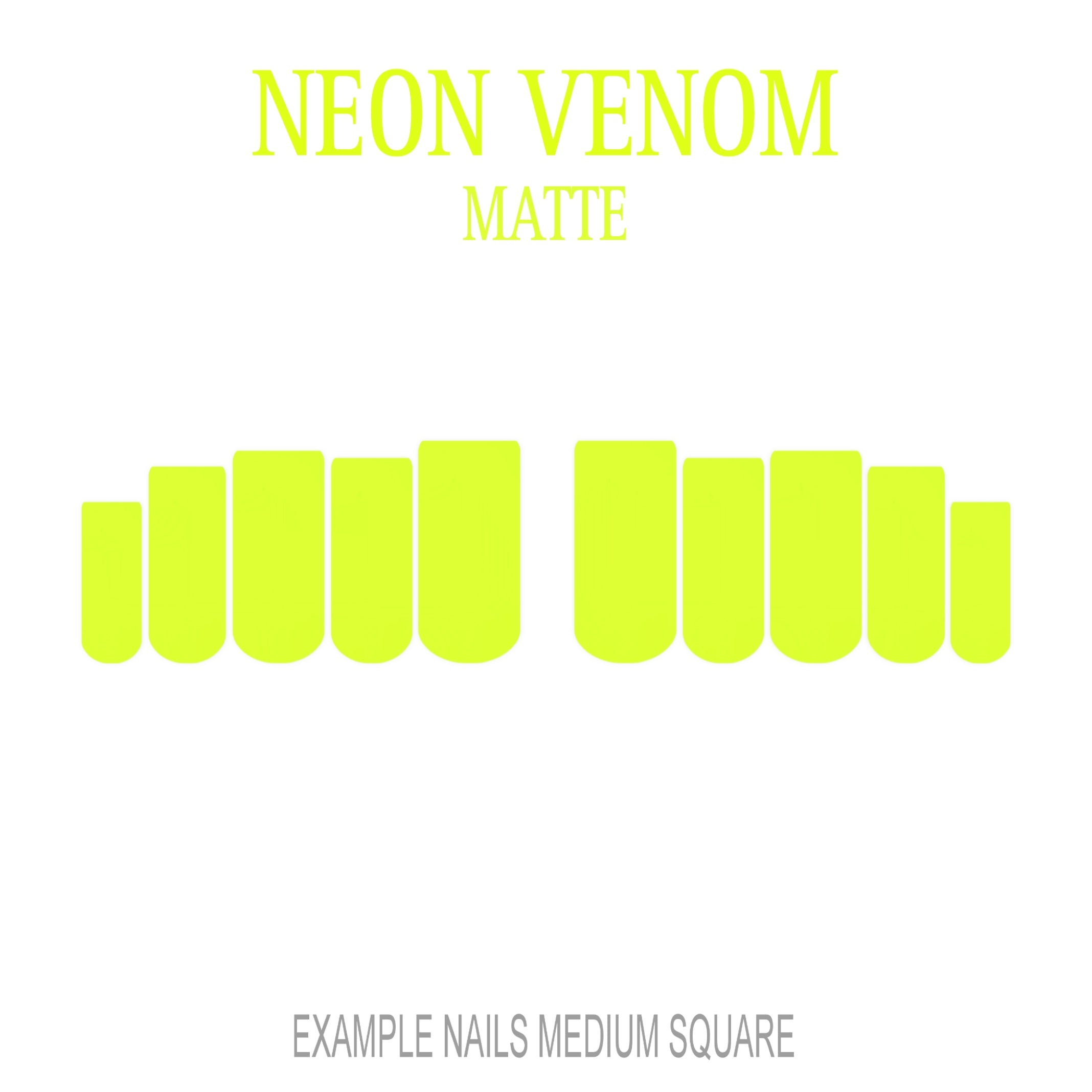 Neon Venom neon green press-on nails