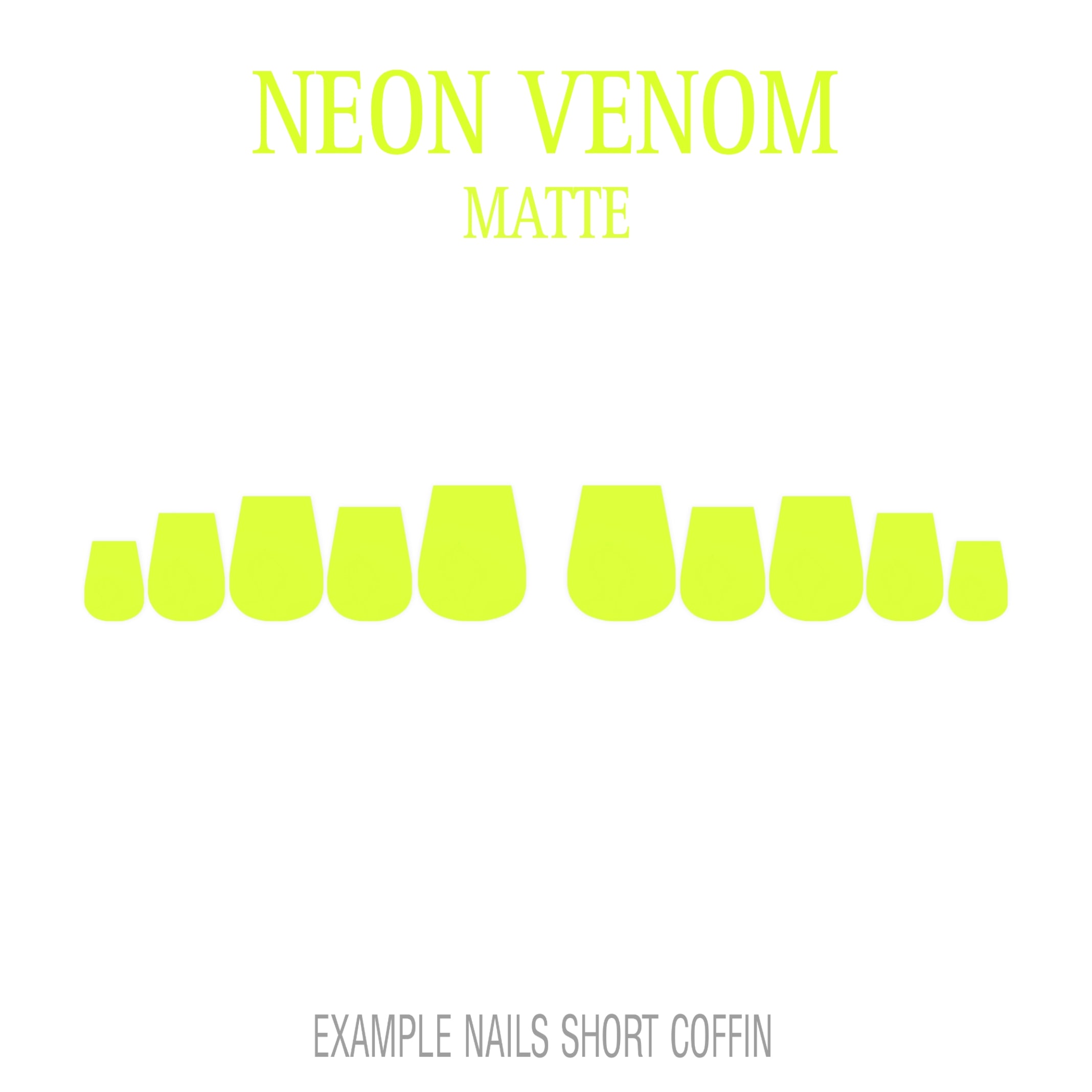 Neon Venom neon green press-on nails