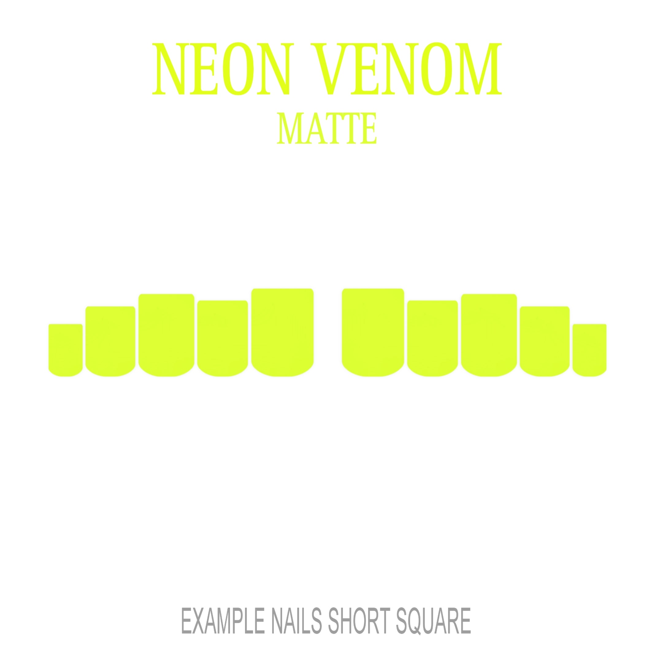 Neon Venom neon green press-on nails