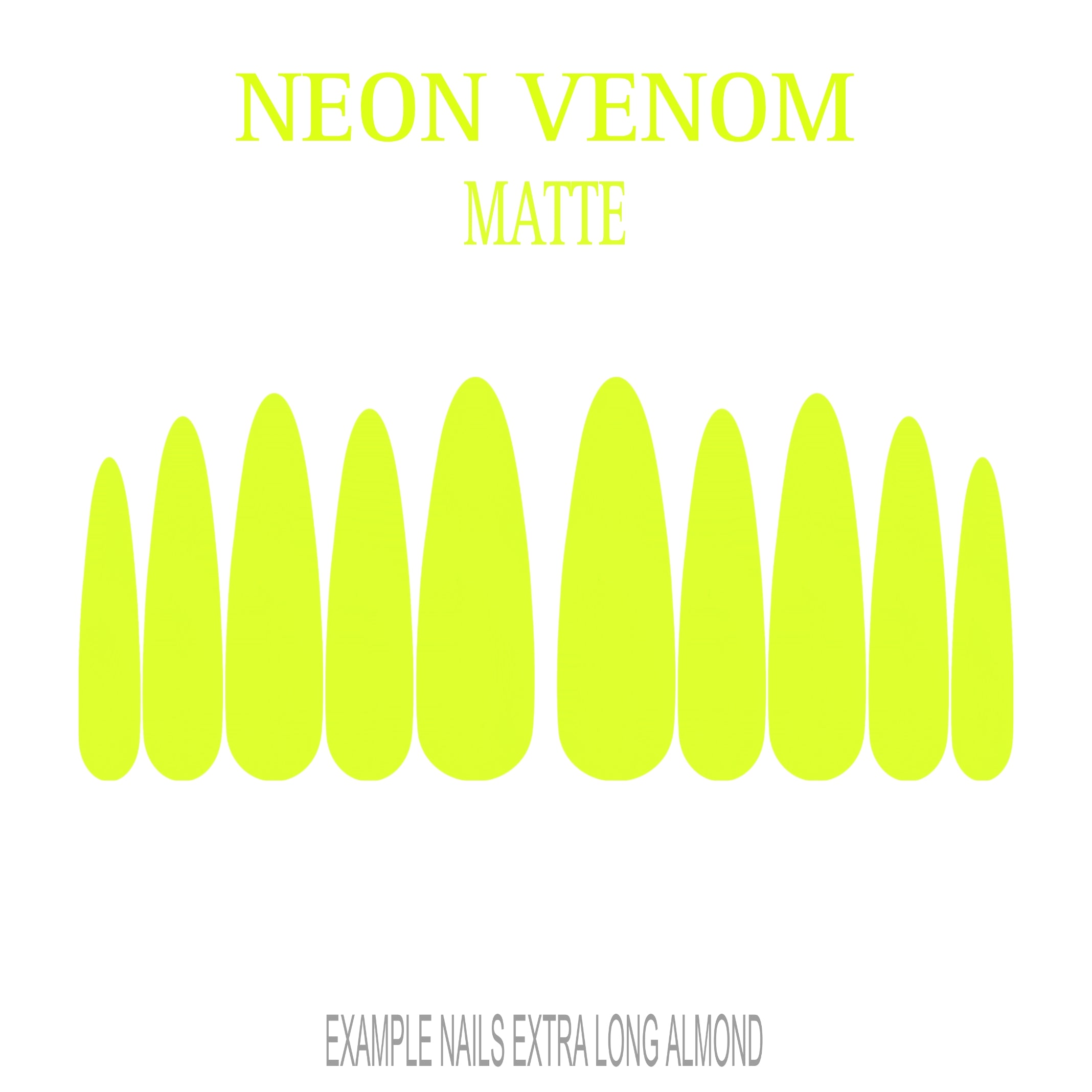 Neon Venom neon green press-on nails