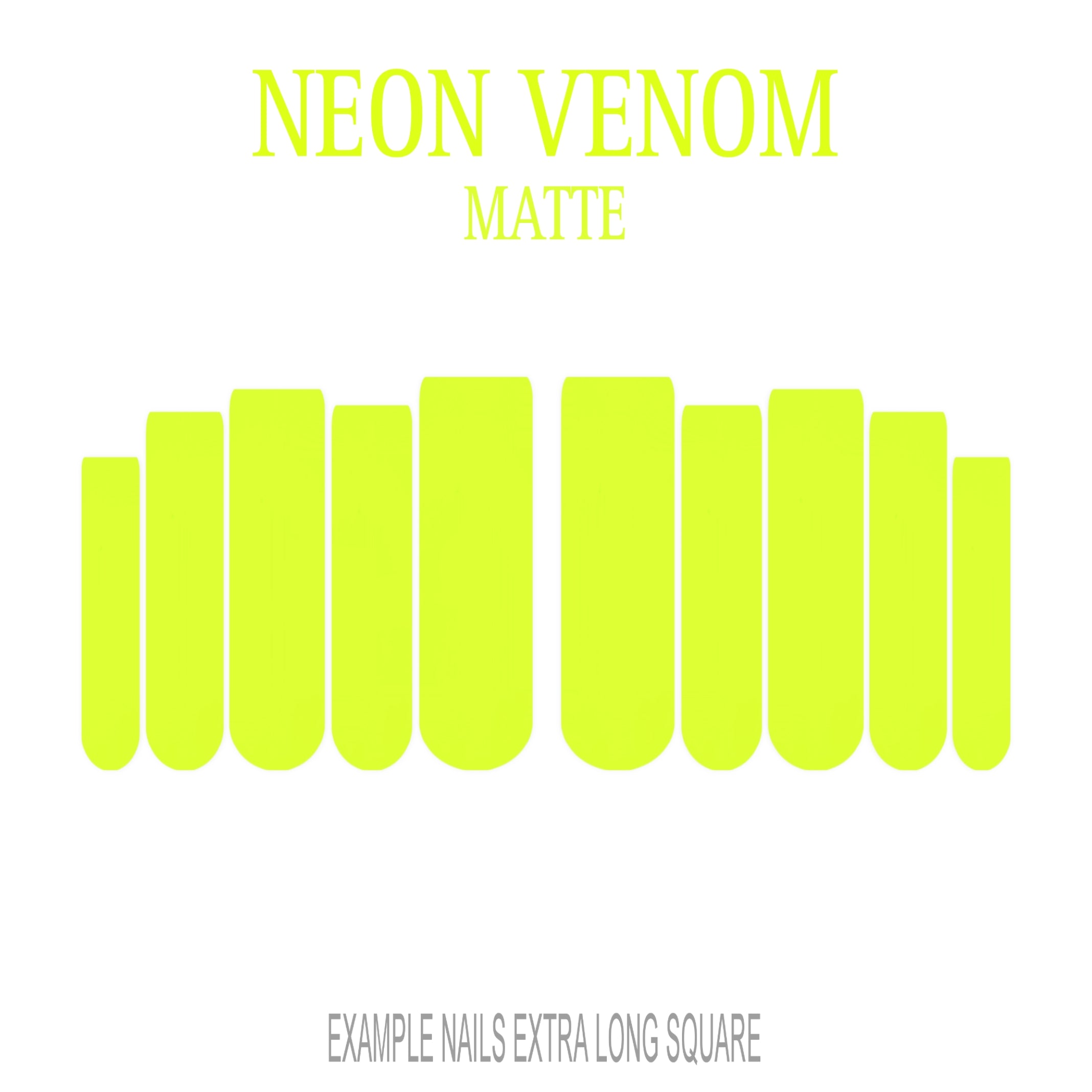 Neon Venom neon green press-on nails
