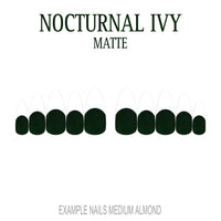 Nocturnal Ivy dark green French tip nails