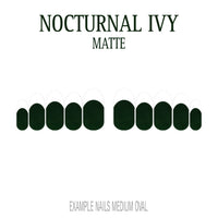 Nocturnal Ivy dark green French tip nails