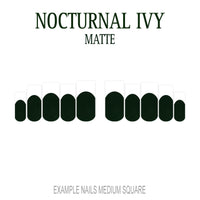 Nocturnal Ivy dark green French tip nails