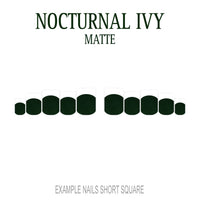 Nocturnal Ivy dark green French tip nails
