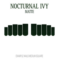 Nocturnal Ivy dark green press-on nails