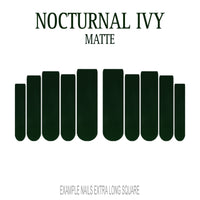 Nocturnal Ivy dark green press-on nails