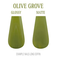 Olive Grove olive green press-on nails