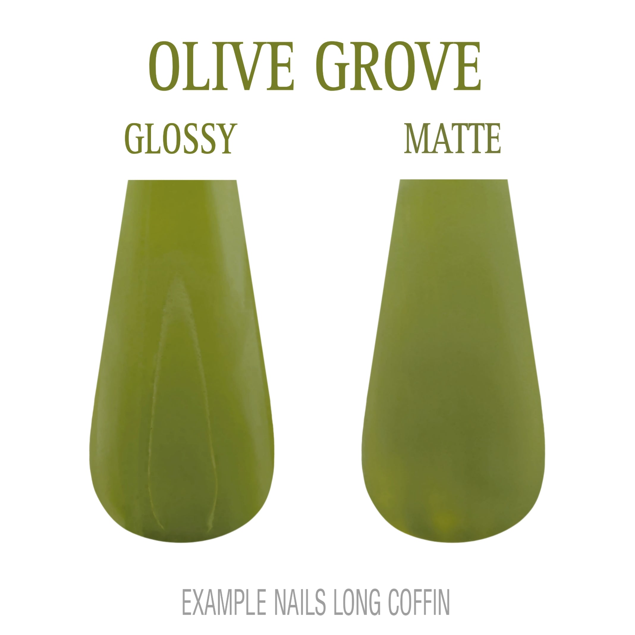 Olive Grove olive green press-on nails