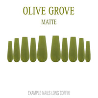 Olive Grove olive green press-on nails